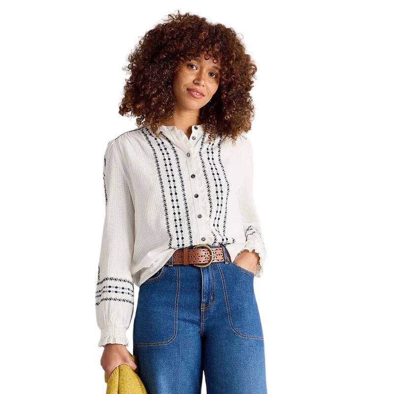 White Stuff Naomi Embroidered Shirt image number 0